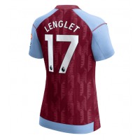 Camisa de Futebol Aston Villa Clement Lenglet #17 Equipamento Principal Mulheres 2023-24 Manga Curta